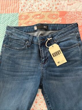 Kut from the Kloth Kurvy Dark Blue High-Rise Jeans